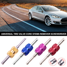 Load image into Gallery viewer, Universal Car Tire Valve Core Stems Remover Screwdriver Auto Truck Bicycle Wheel Repair Tool Dual Use Car Tire Remover Tool
