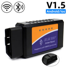 Load image into Gallery viewer, OBD2 ELM327 V1.5 Bluetooth Scanner Car Diagnostic Detector Code Reader Tool OBD 2 for IOS Android Auto Scan Repair Tools
