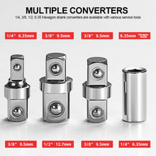 Load image into Gallery viewer, Multifunctional Car Offset Extension Wrench with 4 Adapters Dual-purpose Impact Socket Ratchet Wrench Spanner Automotive Hand Tool
