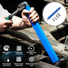 Load image into Gallery viewer, Multifunctional Car Offset Extension Wrench with 4 Adapters Dual-purpose Impact Socket Ratchet Wrench Spanner Automotive Hand Tool
