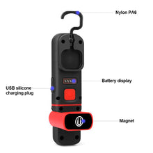 Load image into Gallery viewer, Portable USB Rechargeable COB Work Light Car Detailing Inspection Light Magnetic LED Flashlight Hanging Lamp Camping Torch
