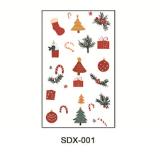 Load image into Gallery viewer, Christmas Tattoo Stickers Children's Stickers Party Activities Face Stickers Festival Party Decoration Stickers Face Stickers
