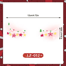 Load image into Gallery viewer, Christmas Children's Tattoo Stickers Cartoon Cute Snowflake Deer Inspiration Creative Makeup Face Stickers Party Props
