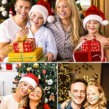 Load image into Gallery viewer, Christmas Tattoo Stickers Children's Stickers Cartoon Reindeer Santa Claus Stickers Holiday Party Face Stickers
