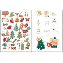 Load image into Gallery viewer, Christmas Tattoo Stickers Children's Stickers Cartoon Reindeer Santa Claus Stickers Holiday Party Face Stickers

