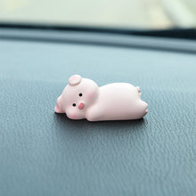 Load image into Gallery viewer, Car Dashboard Ornaments Gifts Car Center Console Decoration Lovely Sleeping Animals Bear Pig Rabbit Duck Auto Interior Accessories
