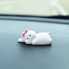 Load image into Gallery viewer, Car Dashboard Ornaments Gifts Car Center Console Decoration Lovely Sleeping Animals Bear Pig Rabbit Duck Auto Interior Accessories
