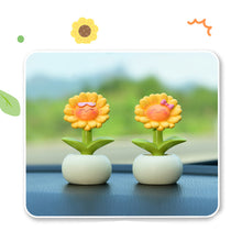 Load image into Gallery viewer, Beautiful Flowers For Car Dashboard Ornaments Gifts Car Center Console Decoration Sunflower Cactus Auto Interior Accessories
