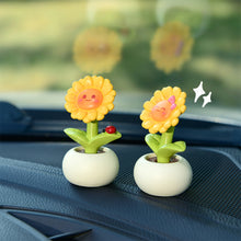 Load image into Gallery viewer, Beautiful Flowers For Car Dashboard Ornaments Gifts Car Center Console Decoration Sunflower Cactus Auto Interior Accessories

