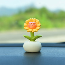 Load image into Gallery viewer, Beautiful Flowers For Car Dashboard Ornaments Gifts Car Center Console Decoration Sunflower Cactus Auto Interior Accessories
