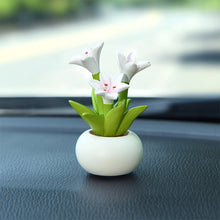 Load image into Gallery viewer, Beautiful Flowers For Car Dashboard Ornaments Gifts Car Center Console Decoration Sunflower Cactus Auto Interior Accessories
