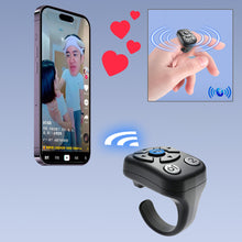 Load image into Gallery viewer, 7 Buttons Fingertip Blutooth Remote Control Scrolling Finger Mobile Phone Video Control Selfie Stick Automatic Page Camera Controller
