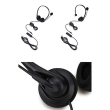 Load image into Gallery viewer, Call Center Headphone USB Wired Business Headset With 3.5mm Mic Volume Control Mute Cancelling Telephone Operator
