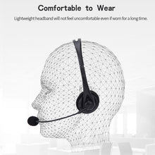 Load image into Gallery viewer, Call Center Headphone USB Wired Business Headset With 3.5mm Mic Volume Control Mute Cancelling Telephone Operator
