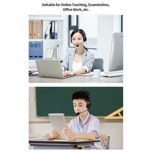 Load image into Gallery viewer, Call Center Headphone USB Wired Business Headset With 3.5mm Mic Volume Control Mute Cancelling Telephone Operator
