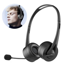 Load image into Gallery viewer, BT V5.3 Headset HiFi Headphones Head-mounted With Mic Wireless Truck Driver Hands-free Call Headset for Call Center Office
