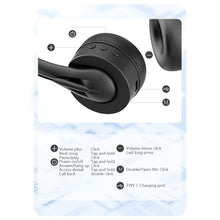 Load image into Gallery viewer, BT V5.3 Headset HiFi Headphones Head-mounted With Mic Wireless Truck Driver Hands-free Call Headset for Call Center Office
