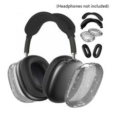 Load image into Gallery viewer, 2/4pcs Glitter Sparkle Protective Case Shockproof Ear Pad Clear Ear Cups Headband TPU Earphone Case Cover For Airpods Max Earphone
