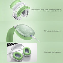 Load image into Gallery viewer, 2/4pcs Glitter Sparkle Protective Case Shockproof Ear Pad Clear Ear Cups Headband TPU Earphone Case Cover For Airpods Max Earphone
