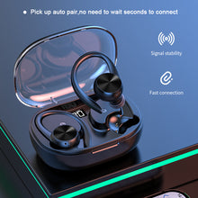 Load image into Gallery viewer, AI Intelligent Translation Bluetooth Headset Hanging Ear Long Endurance Wireless Sports Headphone With Power Display
