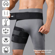 Load image into Gallery viewer, Outdoor Thigh Area Sports Protection Mountaineering Basketball Breathable Pressure Adjustable Hip And Groin Strap
