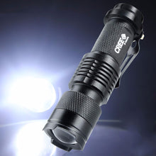 Load image into Gallery viewer, Outdoor Tactical Helmet Flashlight LED Aluminum Alloy Telescopic Zoom Work Light Lighting Equipment
