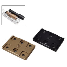 Load image into Gallery viewer, Cherry Blossom Flashlight Double Row Metal Base M300/M600 Tactical Flashlight Vertical Stand For MLOK/KEYMOD System
