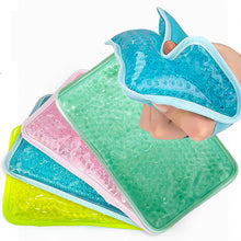 Load image into Gallery viewer, 1PC Gel Bead Square Ice Pack With Elastic Band Cold And Hot Dual Effect Fever Sprain Redness Reusable Physiotherapy Equipment
