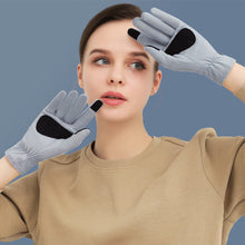 Load image into Gallery viewer, 1Pair Winter Warm Cashmere Gloves For Women Outdoor Riding Windproof Non-Slip High Spring Touch Screen Gloves
