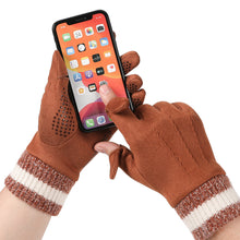 Load image into Gallery viewer, 1 Pair Autumn Winter Suede Warm Gloves For Man Outdoor Windproof Cold-Proof Flip Finger Touch Screen Riding Gloves
