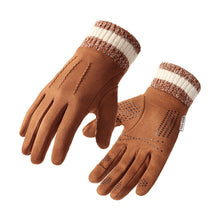 Load image into Gallery viewer, 1 Pair Autumn Winter Suede Warm Gloves For Man Outdoor Windproof Cold-Proof Flip Finger Touch Screen Riding Gloves
