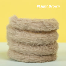 Load image into Gallery viewer, 20mm Rabbit Plush Iron Wire Strip Stick Colorful Wool Twist Wire Sticks DIY Miniature Animal Pet Toys Handmade Accessories
