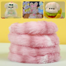 Load image into Gallery viewer, 20mm Rabbit Plush Iron Wire Strip Stick Colorful Wool Twist Wire Sticks DIY Miniature Animal Pet Toys Handmade Accessories
