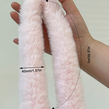 Load image into Gallery viewer, 40mm Ultra Dense Rabbit Hair Twisting Stick DIY Material Package Thick Plush Strip Homemade Small Doll

