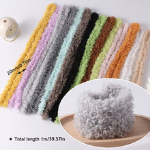 Load image into Gallery viewer, 20mm Curly Hair Plush Twist Sticks Creative New Wool Iron Wire Strip Stick DIY Miniature Animals Toys Dolls Handmade Accessories
