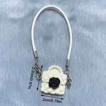 Load image into Gallery viewer, Dollhouse Mini Model Camellia Black and White Bag Hanging Neck Accessories Doll Pendant Accessories
