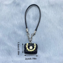 Load image into Gallery viewer, Dollhouse Mini Model Camellia Black and White Bag Hanging Neck Accessories Doll Pendant Accessories
