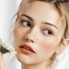 Load image into Gallery viewer, Flash Gold and Silver Christmas Freckle Tattoo Stickers Freckle Waterproof Sweat Proof European American Freckle Stickers Makeup Party Makeup
