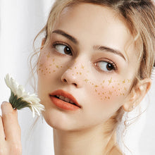 Load image into Gallery viewer, Flash Gold and Silver Christmas Freckle Tattoo Stickers Freckle Waterproof Sweat Proof European American Freckle Stickers Makeup Party Makeup
