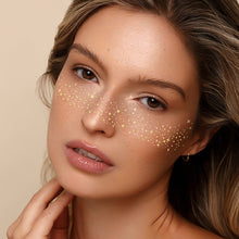 Load image into Gallery viewer, Flash Gold and Silver Christmas Freckle Tattoo Stickers Freckle Waterproof Sweat Proof European American Freckle Stickers Makeup Party Makeup
