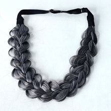 Load image into Gallery viewer, Fashionable Girl Hand Torn Woven Headband with Elastic Bohemian Style Lightweight Creative Wig Braided Headband Headband
