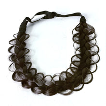 Load image into Gallery viewer, Fashionable Girl Hand Torn Woven Headband with Elastic Bohemian Style Lightweight Creative Wig Braided Headband Headband

