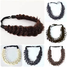 Load image into Gallery viewer, Fashionable Girl Hand Torn Woven Headband with Elastic Bohemian Style Lightweight Creative Wig Braided Headband Headband
