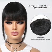 Load image into Gallery viewer, Creative BB Clip Air Bangs Real French Fake Bangs with No Trace Light Thin Hairstyles Cover White Hair Wig Pieces
