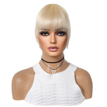 Load image into Gallery viewer, Creative BB Clip Air Bangs Real French Fake Bangs with No Trace Light Thin Hairstyles Cover White Hair Wig Pieces
