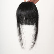 Load image into Gallery viewer, Creative BB Clip Air Bangs Real French Fake Bangs with No Trace Light Thin Hairstyles Cover White Hair Wig Pieces
