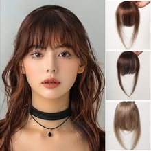 Load image into Gallery viewer, Creative BB Clip Air Bangs Real French Fake Bangs with No Trace Light Thin Hairstyles Cover White Hair Wig Pieces
