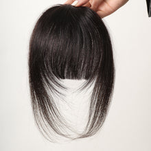 Load image into Gallery viewer, Creative BB Clip Air Bangs Real French Fake Bangs with No Trace Light Thin Hairstyles Cover White Hair Wig Pieces
