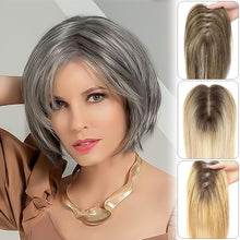 Load image into Gallery viewer, Eight Character Bangs Long Curly Hair Synthetic Wig Women Natural Breathable Woven Synthetic Fiber Replacement Block Wig Piece

