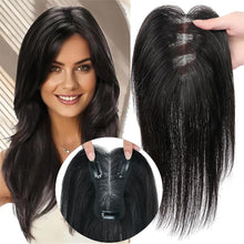 Load image into Gallery viewer, Eight Character Bangs Long Curly Hair Synthetic Wig Women Natural Breathable Woven Synthetic Fiber Replacement Block Wig Piece
